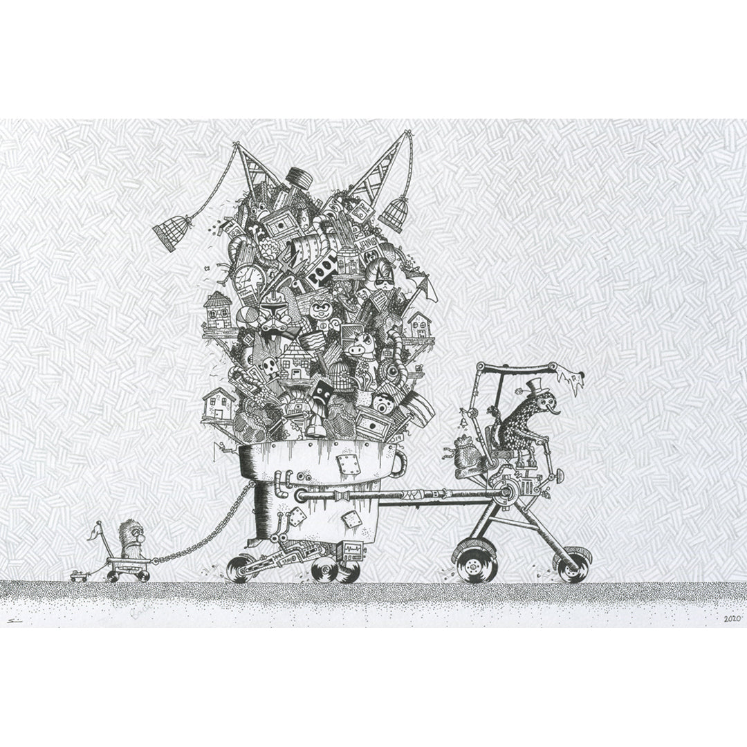Limited Edition Print "Towing at a Snails"